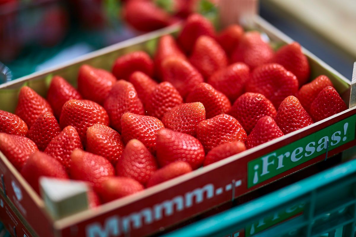Caja de fresas de Mumu