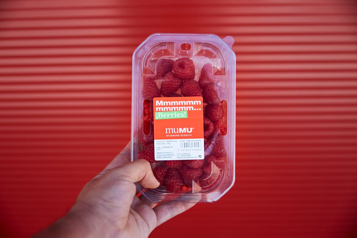 Pegatina de mumu para envases de plástico