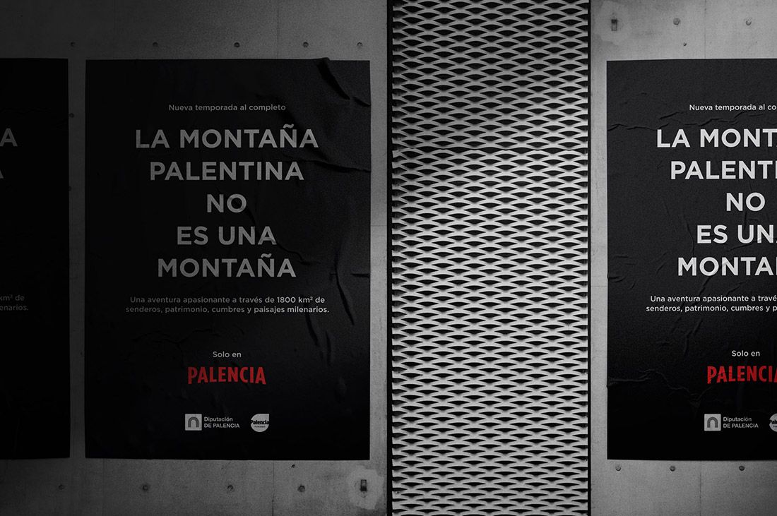 Cartelería de la campaña realizada para la diputación de Palencia