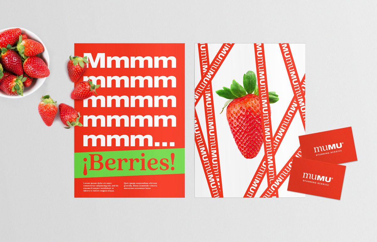 Diferentes aplicaciones de papelería para Mumu usando fresas