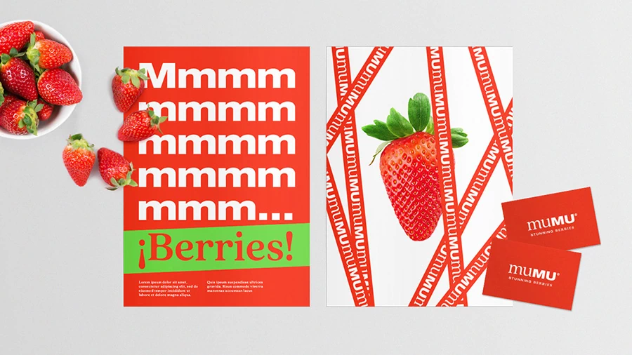 Ejemplo de cartelería con la identidad