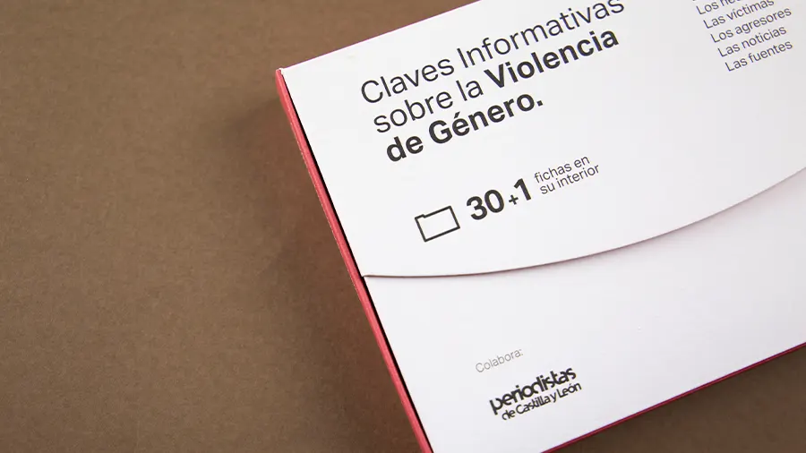 Tarjetones informativos contra la violencia de género diseñados por microbio
