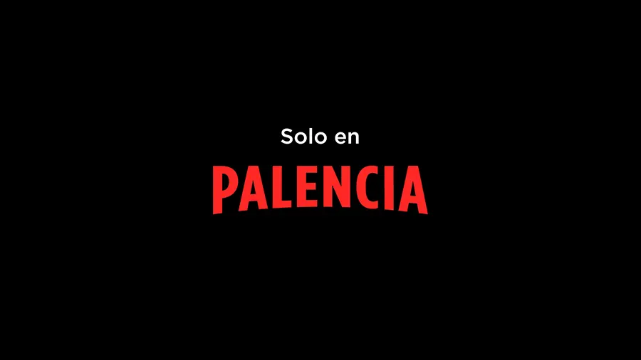Imagen de la campaña con el lema Solo En Palencia imitando la estética de Solo en Netflix