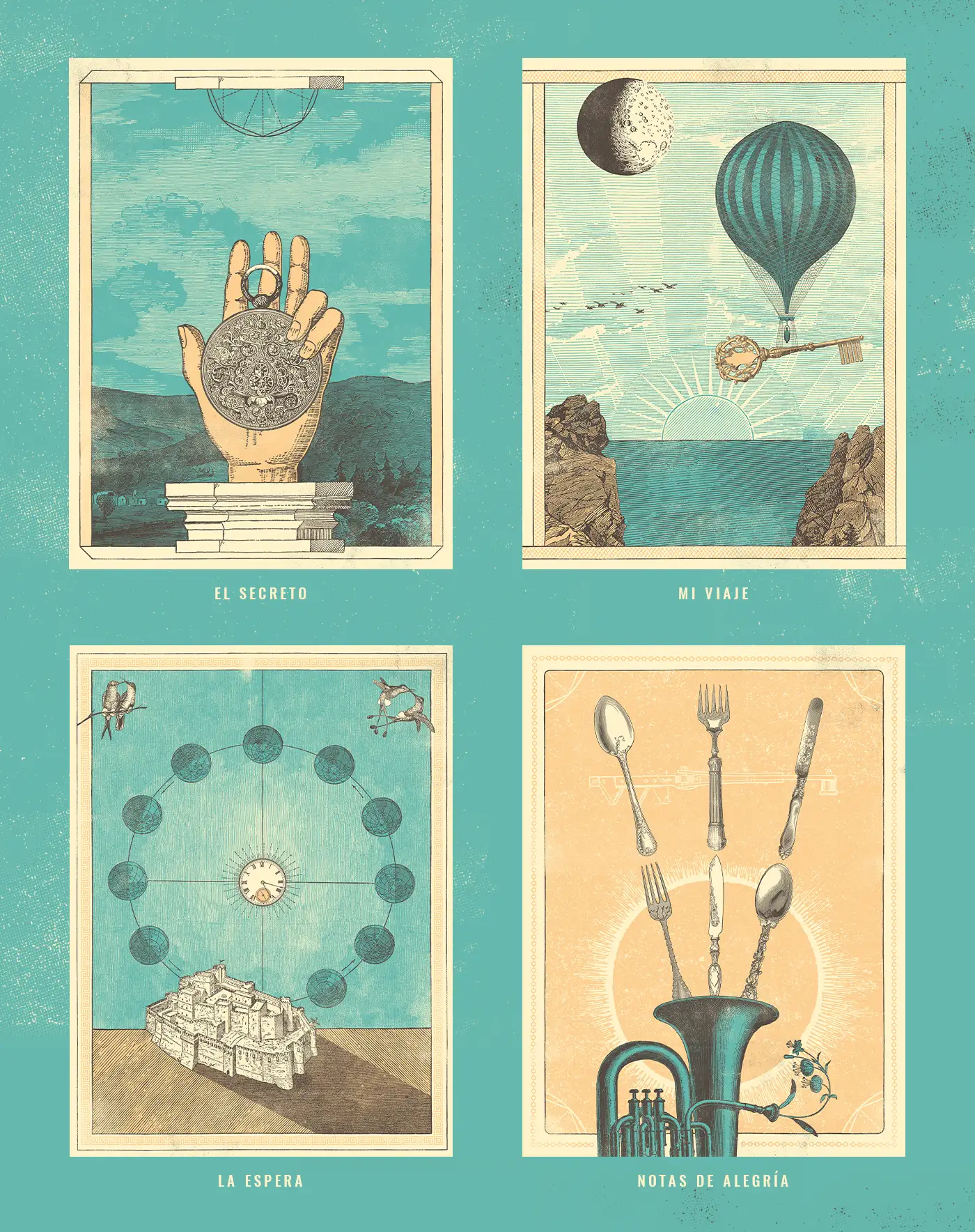 Los cuatro diseños elaborados par ala marca