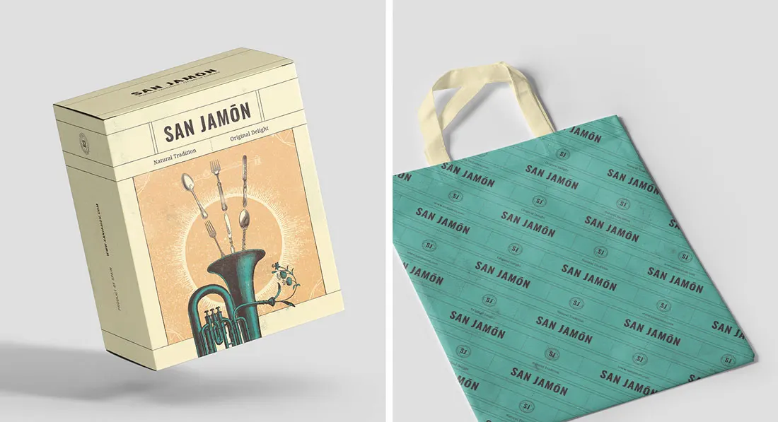Elementos de packaging con la nueva identidad